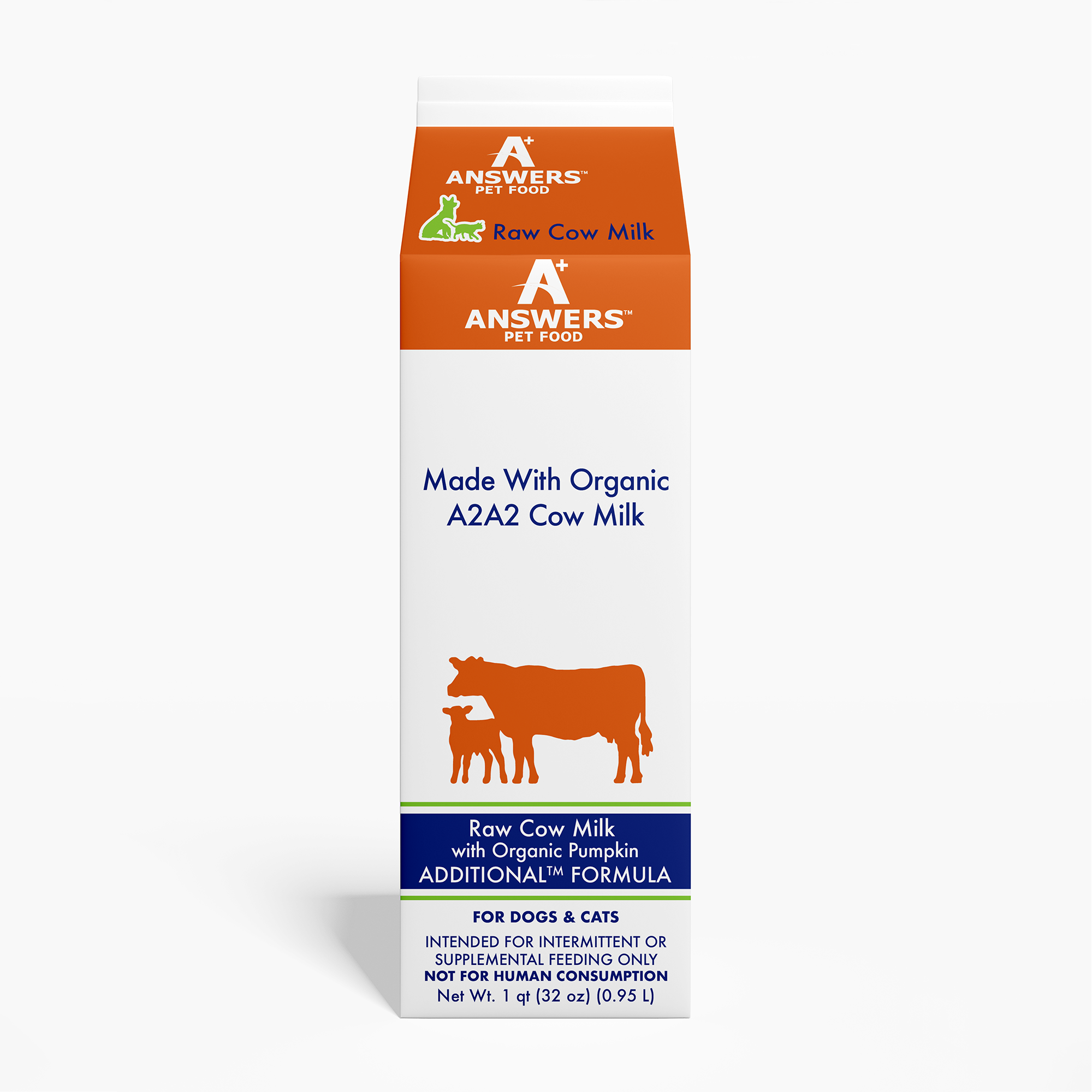Additional Raw A2A2 Cow Milk with Organic Pumpkin